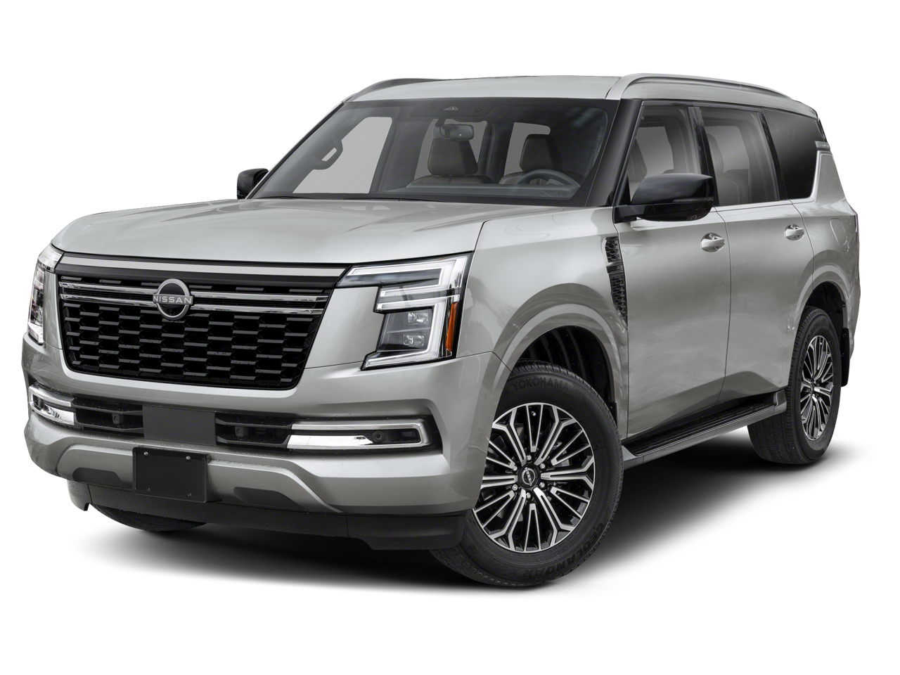 2026 Nissan Armada SL in ALPINE METALLIC — front three-quarter view