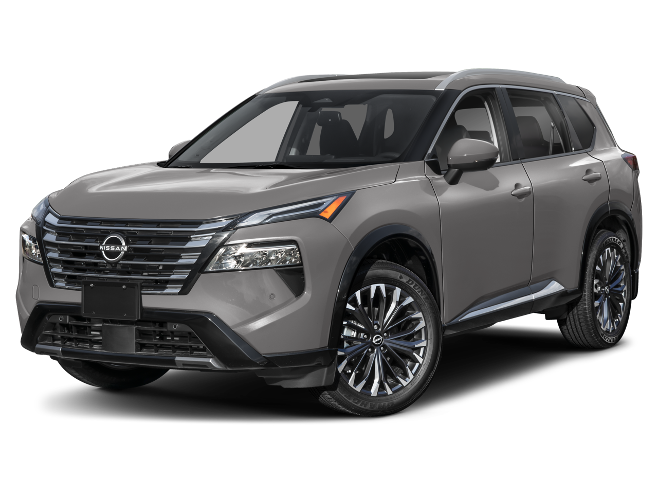 2026 Nissan Rogue Platinum in 2T CHPN BLK ROO — front three-quarter view