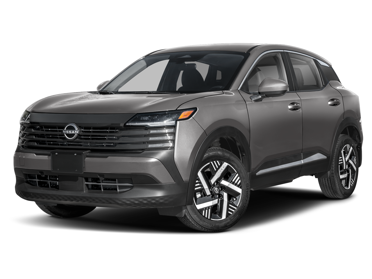 2026 Nissan Kicks SV in GUN METALLIC — front three-quarter view