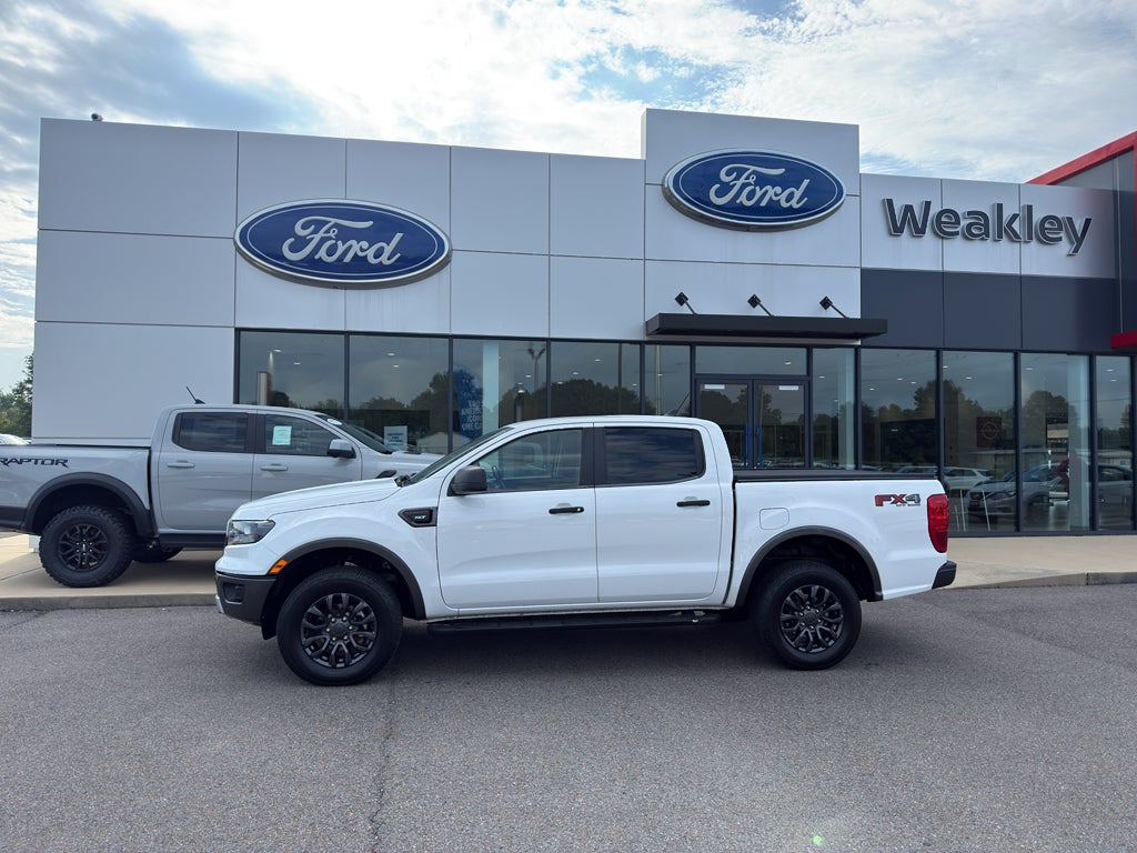 2019 Ford Ranger XLT in Oxford White — front three-quarter view