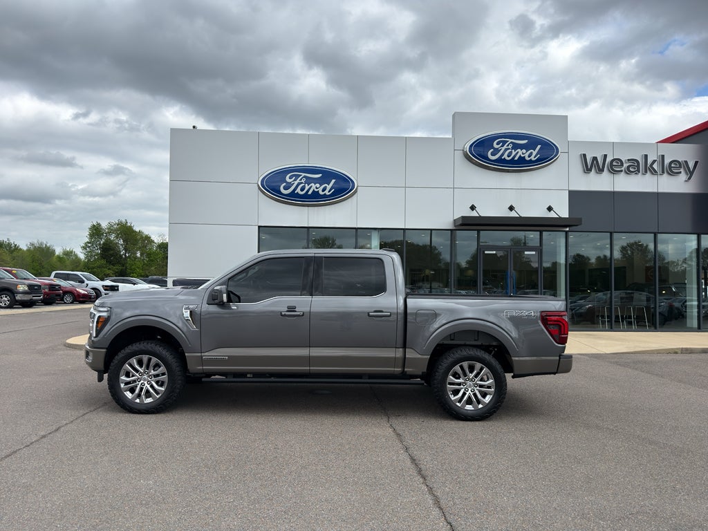 2025 Ford F-150 King Ranch in Carbonized Gray Metallic — front three-quarter view