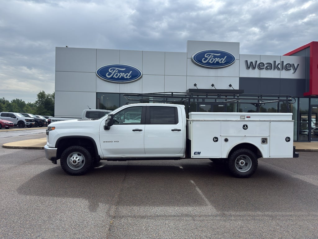 2023 Chevrolet Silverado Work Truck in White — front three-quarter view