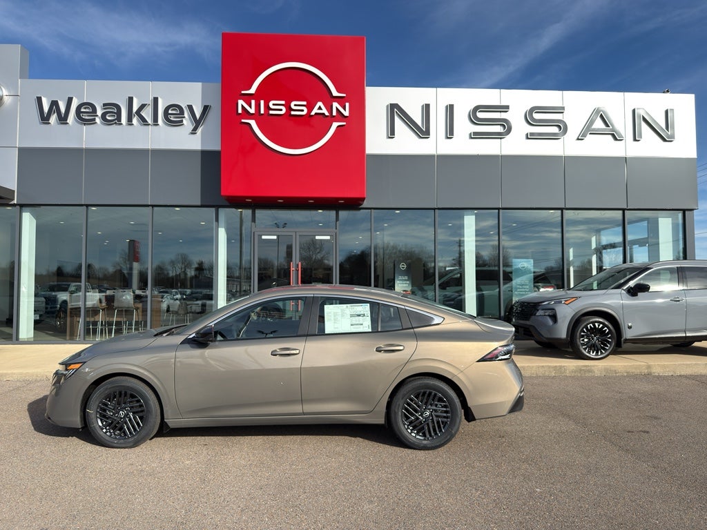 2026 Nissan Sentra SV in Imperial Bronze — front three-quarter view